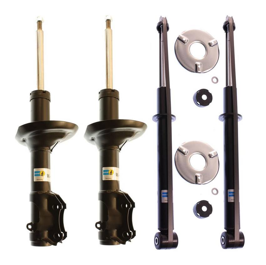 VW Suspension Strut and Shock Absorber Assembly Kit - Front and Rear (B4 OE Replacement) 1HM513031F - Bilstein 3800304KIT